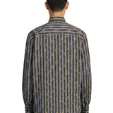 Camicia in cotone stampata multicolor 