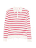 Polo a righe in bianco e rosso Shushu/tong - donna
