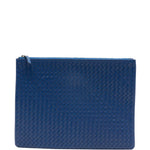 Clutch intrecciato A4 in blu Dragon diffusion - donna 