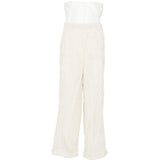 pantaloni plissettati in bianco gongdid design - uomo 
