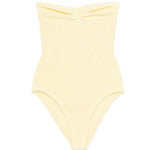 Costume da bagno con spalline in giallo Hunza g - donna 