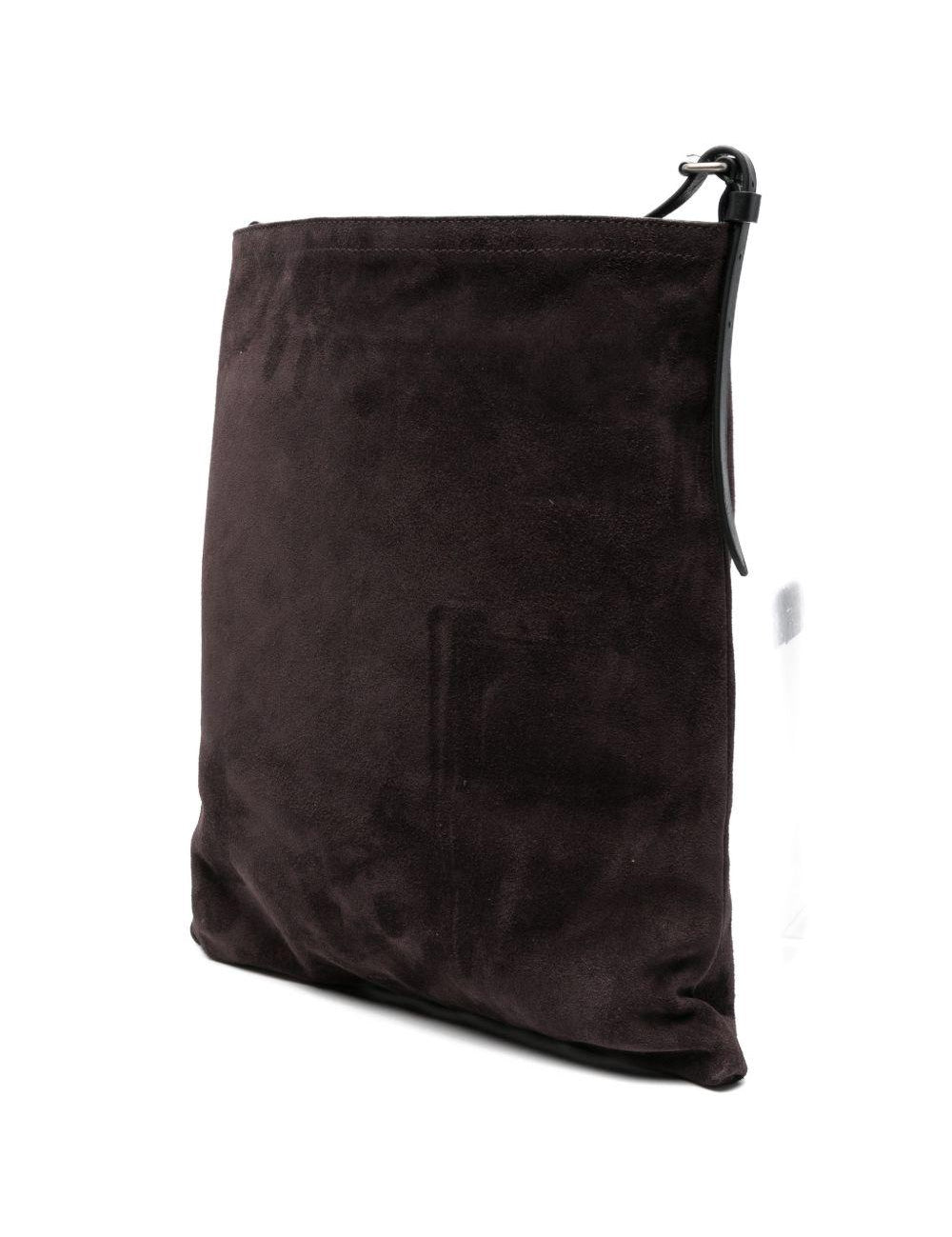 Borsa a tracolla in suede in viola Dries van noten - donna 