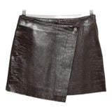 Gonna asimmetrica effetto coccodrillo in marrone scuro Stand Studio - donna 