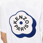 T-shirt girocollo in bianco Kenzo - uomo 