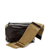 Borsa a spalla in pelle lucida in bordeaux Uma Wang - donna 