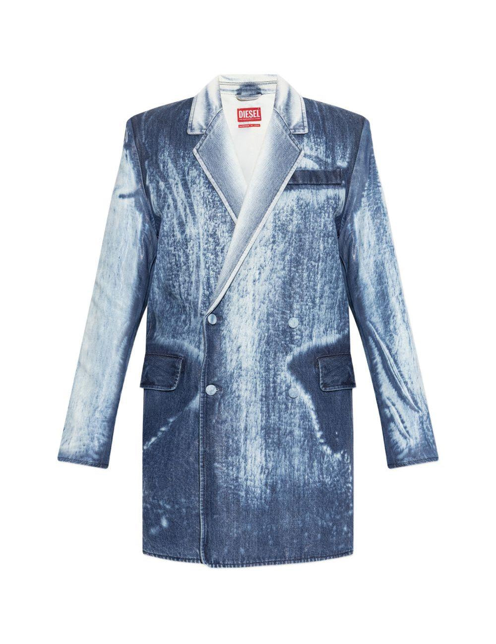 Cappotto denim De-Lyria-Fsi in blu Diesel - donna 
