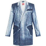 Cappotto denim De-Lyria-Fsi in blu Diesel - donna 