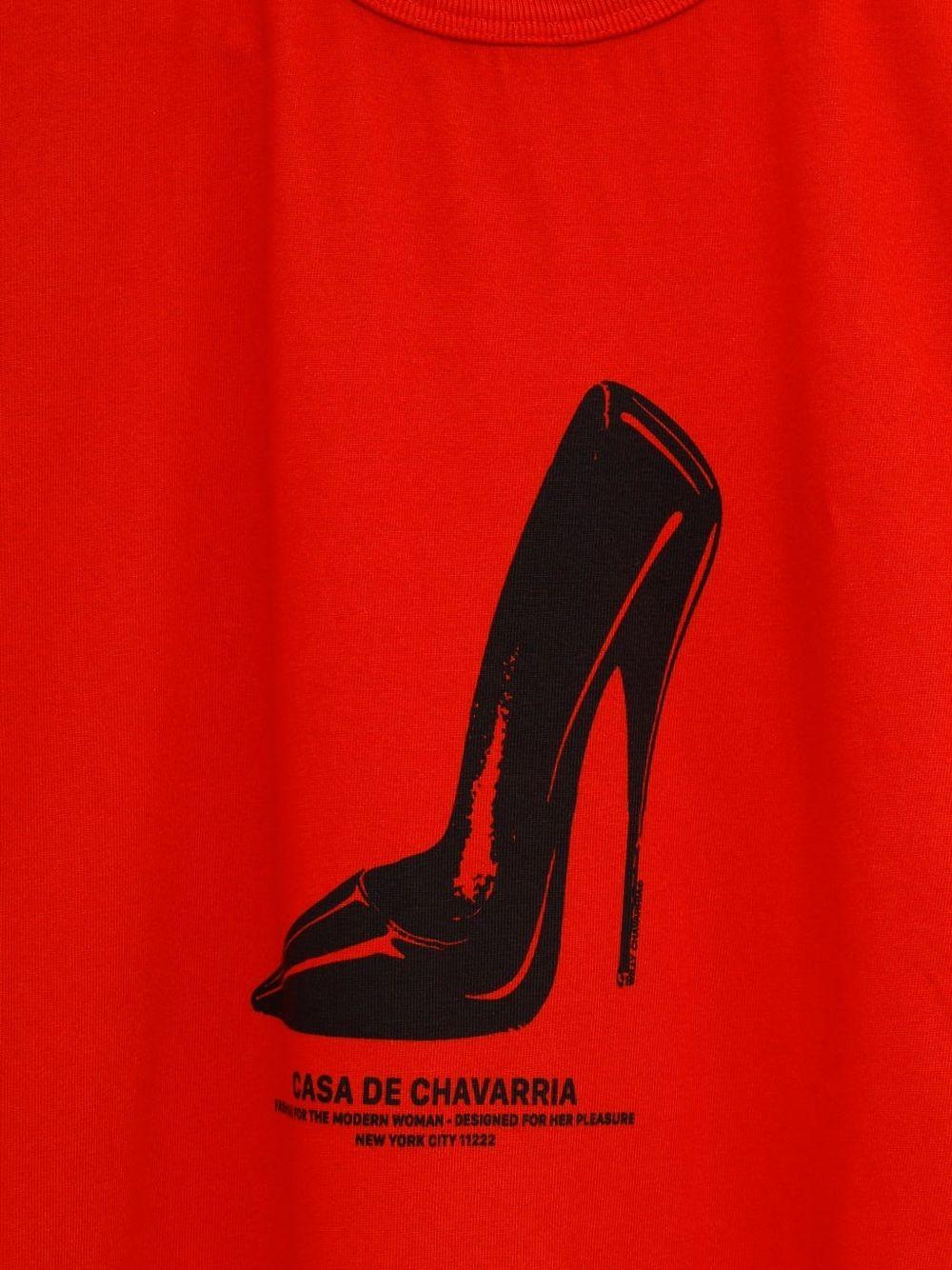 Abito stile T-shirt con stampa in rosso Willy chavarria - donna 