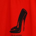 Abito stile T-shirt con stampa in rosso Willy chavarria - donna 