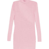 Abito in maglia a collo alto in rosaSelf-portrait - donna 