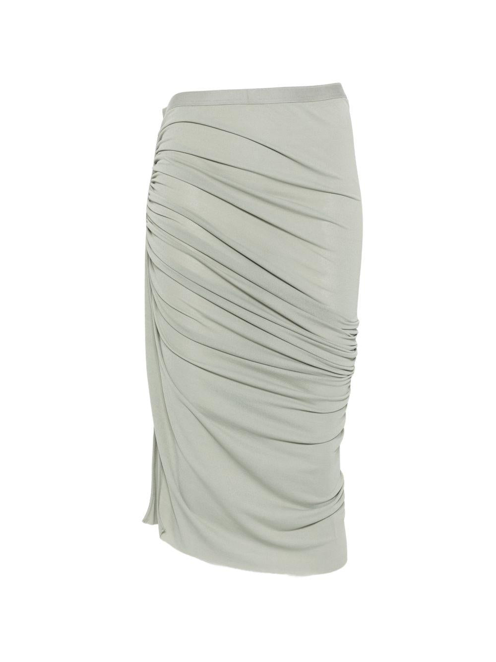 Gonna midi Edfu in verde salvia Rick Owens Lilies - donna 