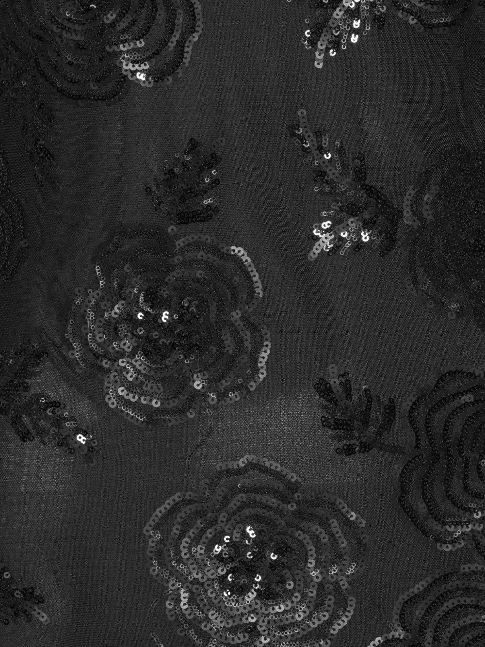 Abito corto a maniche lunghe in nero Rotate holiday - donna 