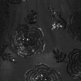 Abito corto a maniche lunghe in nero Rotate holiday - donna 