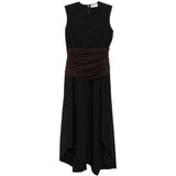 Abito midi smanicato in nero Tory Burch - donna 