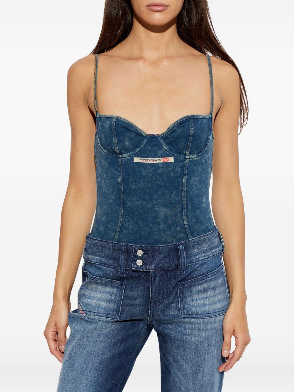 Body tilda-dnm in blu Diesel - donna 
