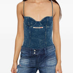 Body tilda-dnm in blu Diesel - donna 