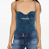 Body tilda-dnm in blu Diesel - donna 