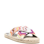 Ciabatte con motivo a zigzag multicolore Missoni - donna 