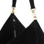 Borsa a spalla bevel media in nero toteme - donna 