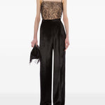 Pantaloni a vita alta in nero Alberta Ferretti - donna 
