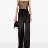 Pantaloni a vita alta in nero Alberta Ferretti - donna 