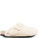Mules boston in shearling in bianco Birkenstock 1774 - donna 