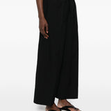 Pantaloni a gamba mapia con coulisse in nero Toteme - donna 