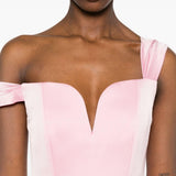 Abito satinato monospalla in rosa Alex perry - donna 
