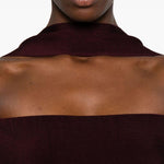 Abito con spalle scoperte in borgogna Roland Mouret - donna 