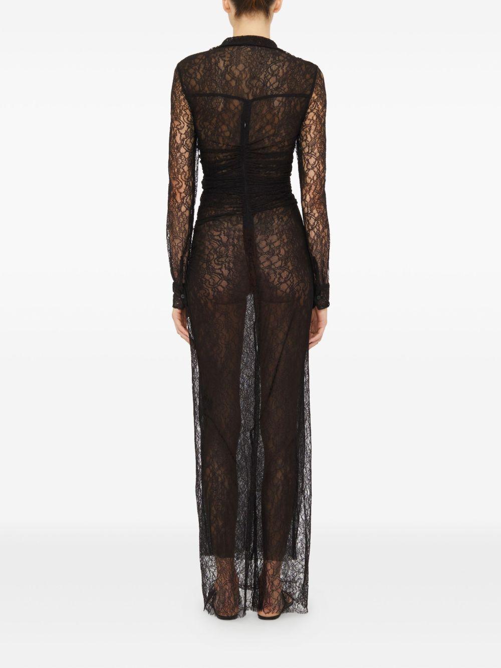 Abito lungo Lace Venus in nero Christopher esber - donna 