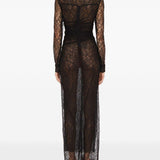 Abito lungo Lace Venus in nero Christopher esber - donna 