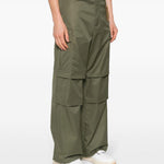 Pantaloni a gamba ampia in verde - uomo 