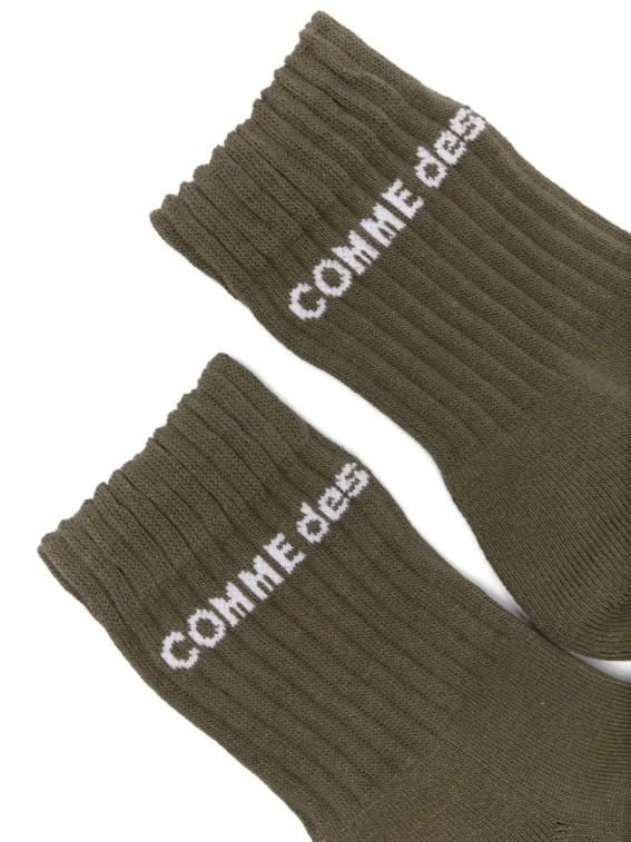 Calzini con logo in verde Comme des garcons homme plus - uomo<BR/><BR/> 