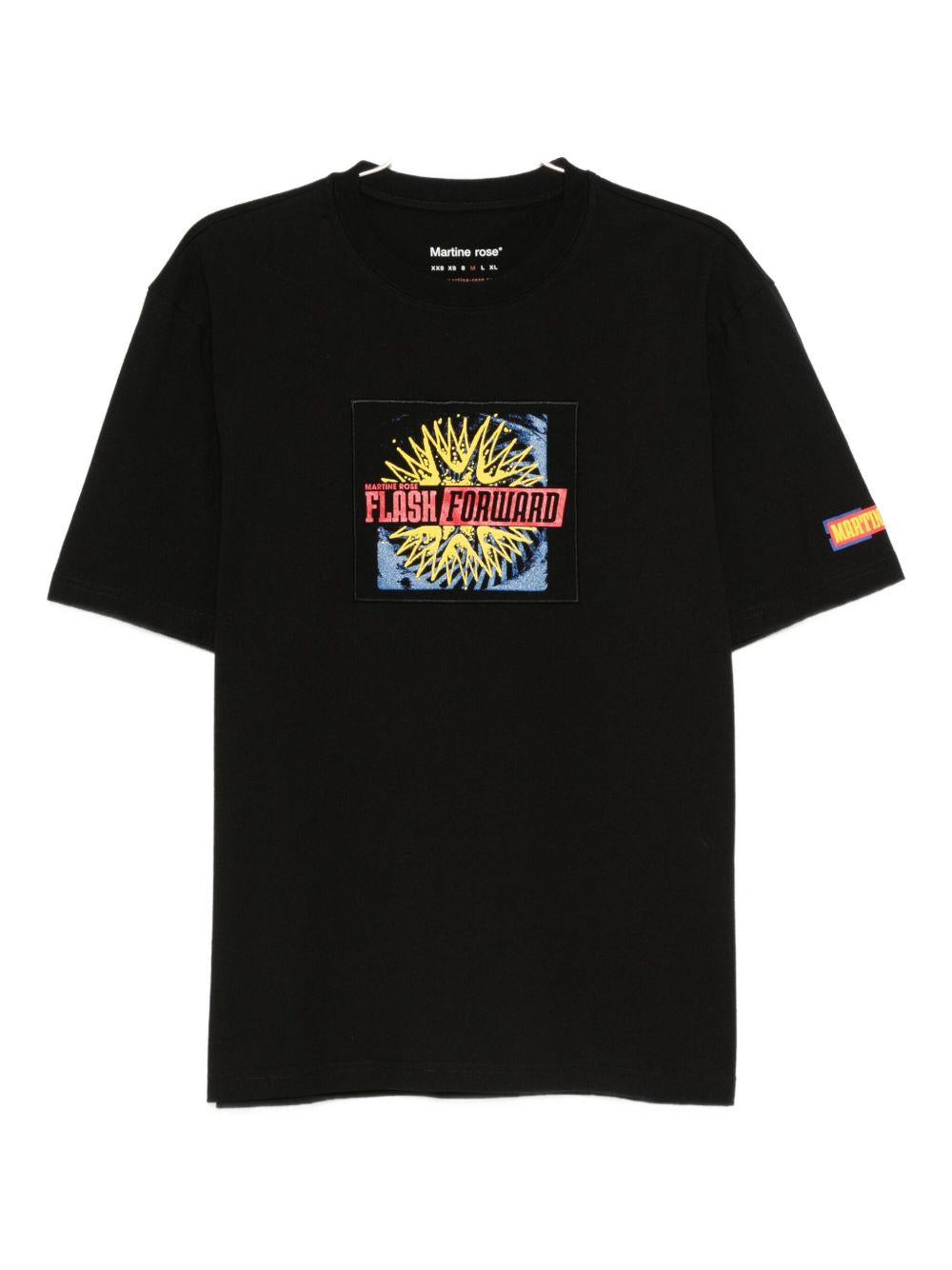 T-shirt con stampa grafica in nero Martine rose - uomo 
