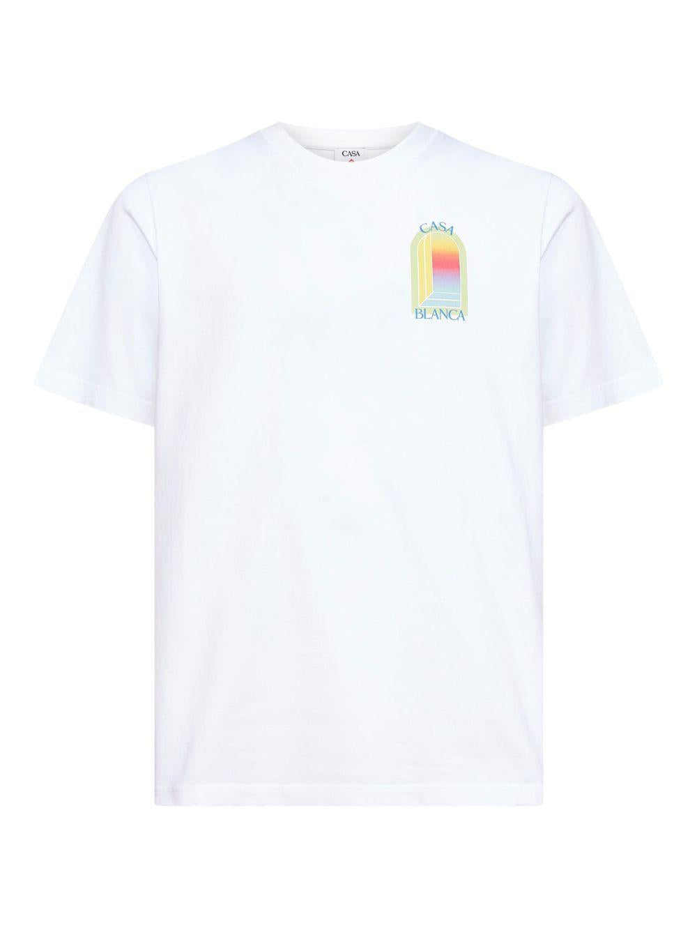 T-shirt con stampa L'arche in bianco Casablanca - uomo 