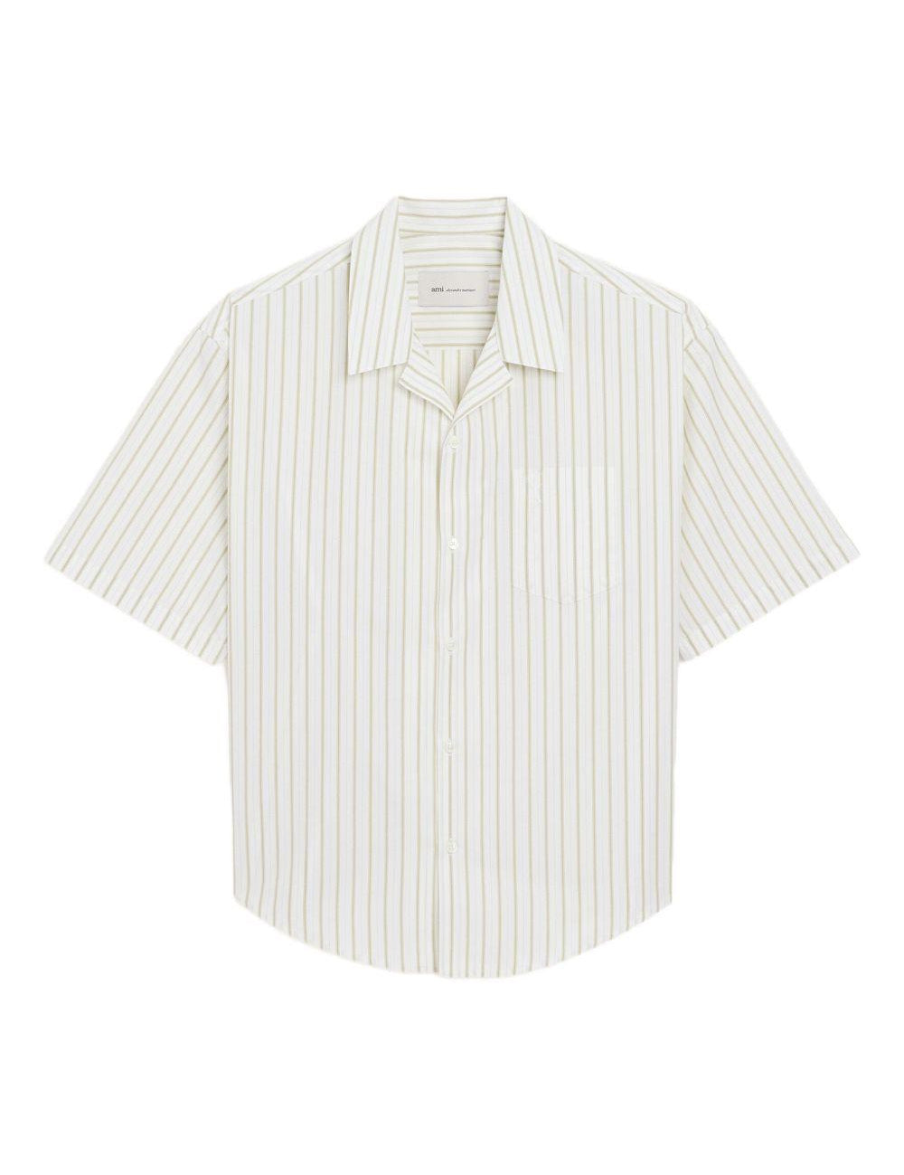 Camicia Ami de Coeur a righe in bianco Ami Paris - uomo 