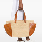 Borsa tote chloe in beige DRAGON DIFFUSION x Sovani - donna 