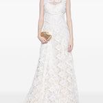 Abibto maxi in pizzo in beige Costarellos - donna 
