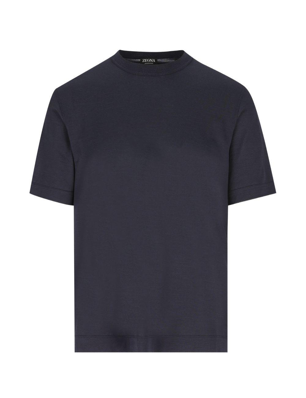 T-shirt a maniche corte in blu Zegna - uomo 