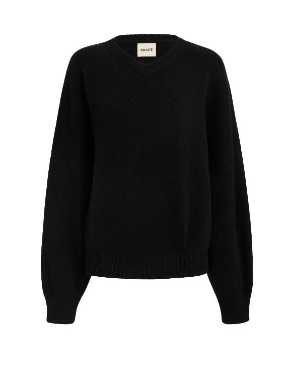 Maglione girocollo in nero Khaite - donna 