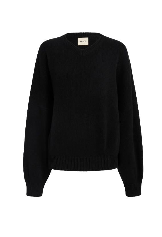 Maglione girocollo in nero Khaite - donna 