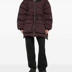 Cappotto parka con chiusura a zip in bordeaux Bacon - donna 