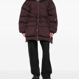 Cappotto parka con chiusura a zip in bordeaux Bacon - donna 