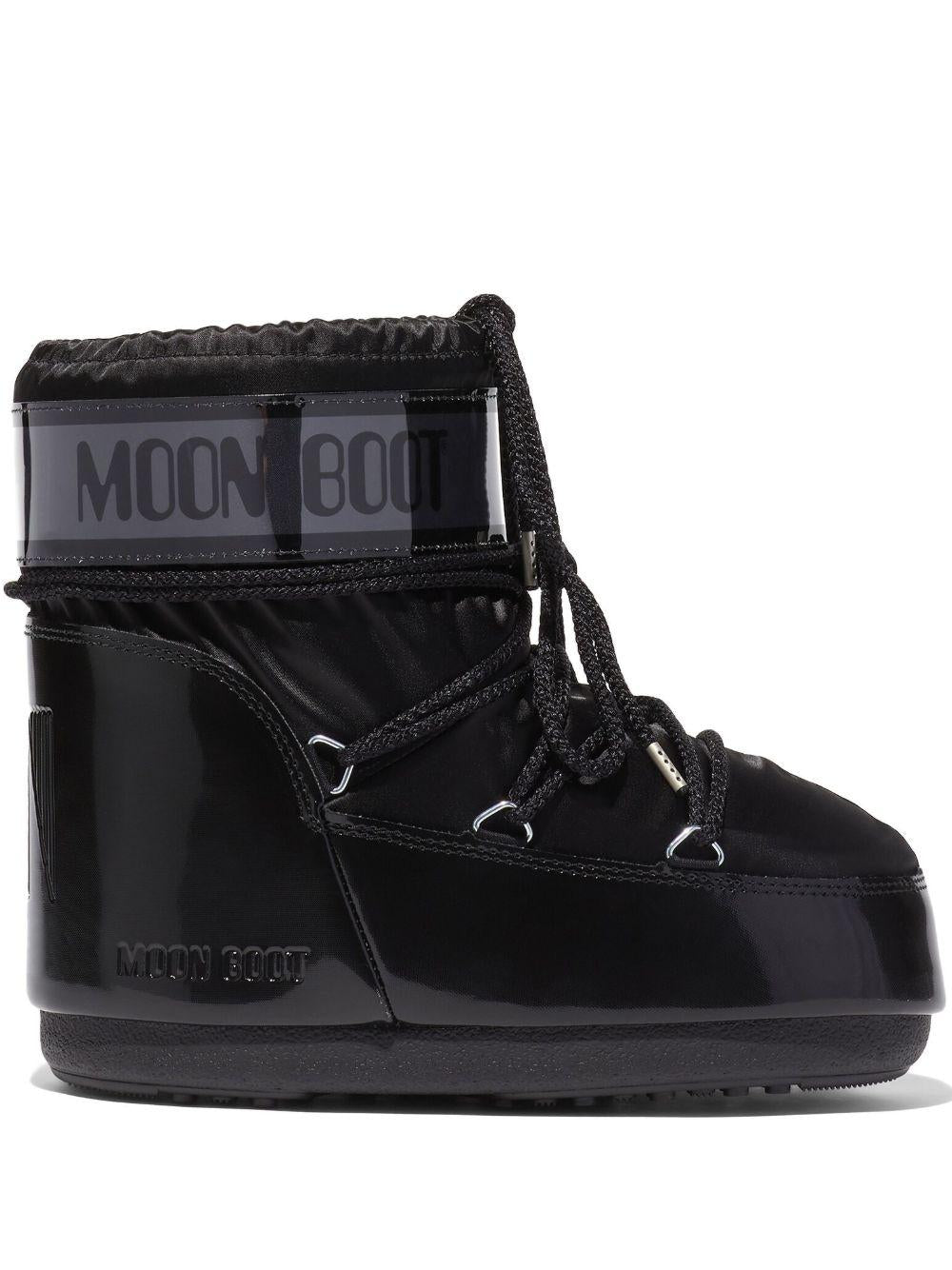 Stivali chunky in nero Moon boot - unisex 