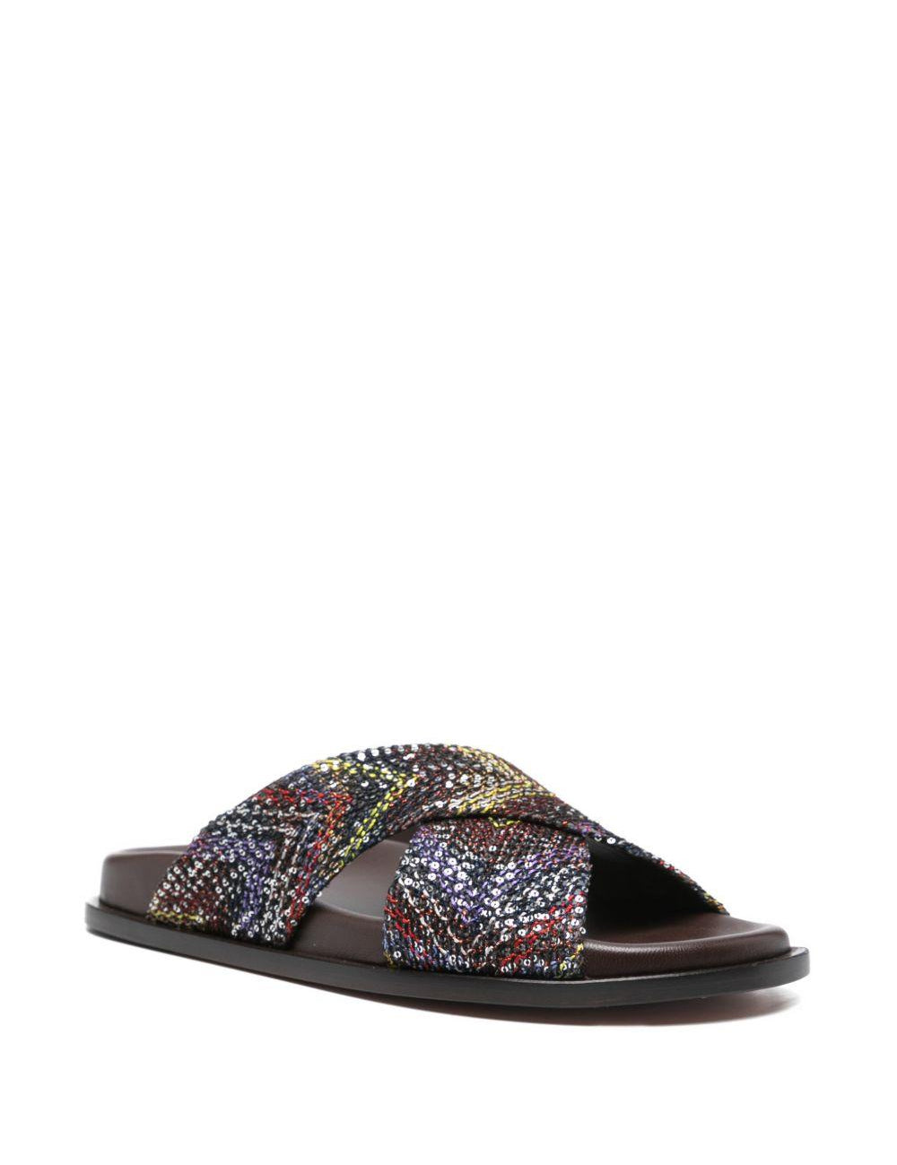 Ciabatta con motivo chevron multicolor Missoni - donna 