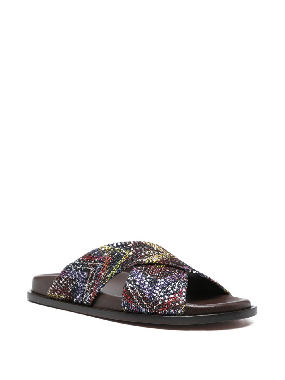 Ciabatta con motivo chevron multicolor Missoni - donna 