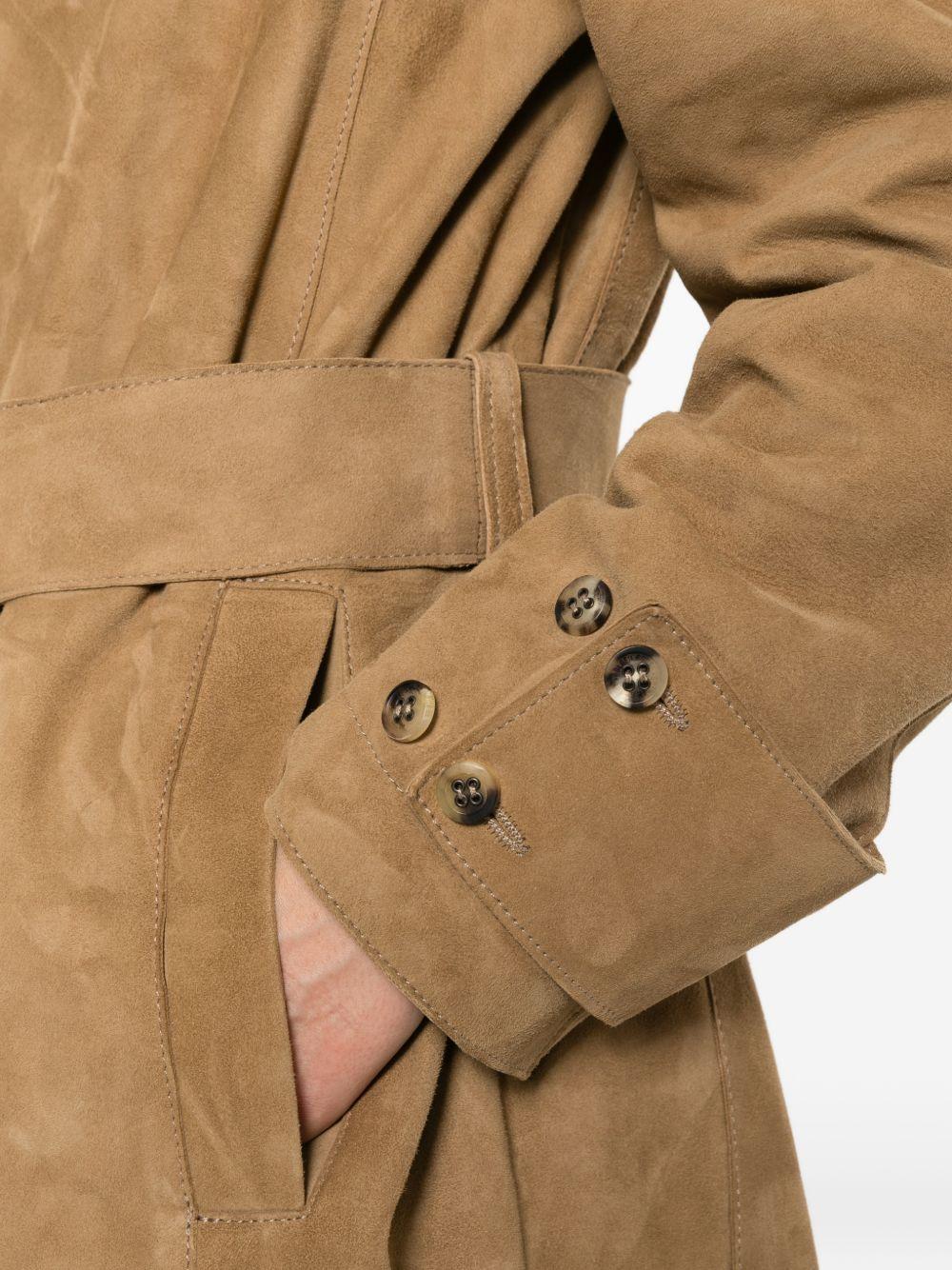Cappotto con cintura in marrone Golden goose - donna 