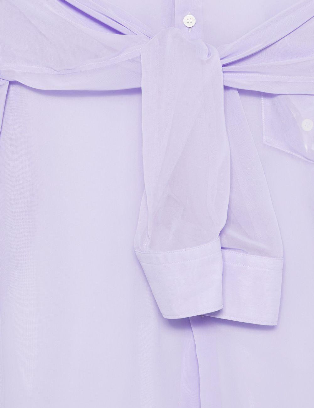 Camicia con doppie maniche in viola Comme Des Garçons - donna 