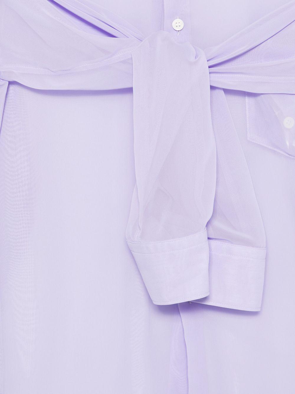 Camicia con doppie maniche in viola Comme Des Garçons - donna 