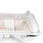 Clutch bios baguette in argento Themoirè - donna 